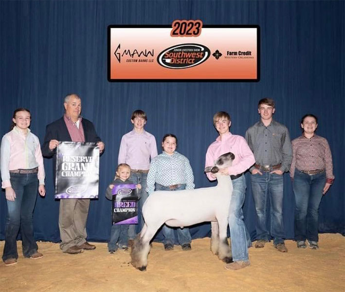 Reserve Grand Champion Market Lamb<br />
Southwest District Livestock Show
